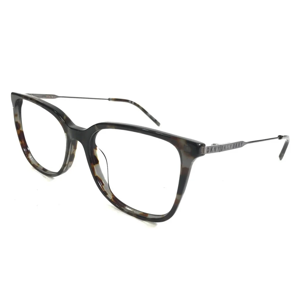 DKNY Eyeglasses Frames DK7004 015 Gray Tortoise Square Full Rim 53-16-135